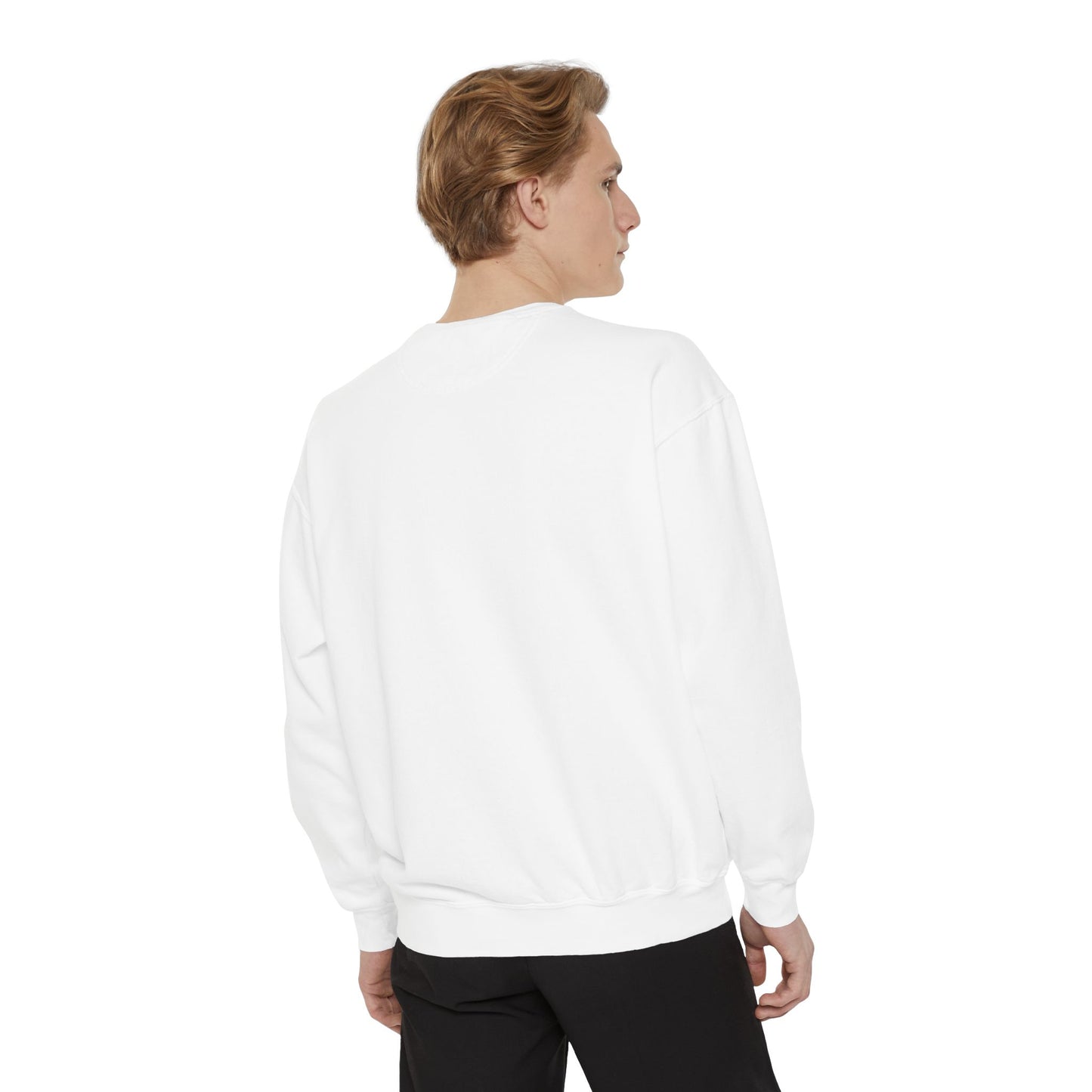Guitar-Inspired Unisex Garment-Dyed Sweatshirt