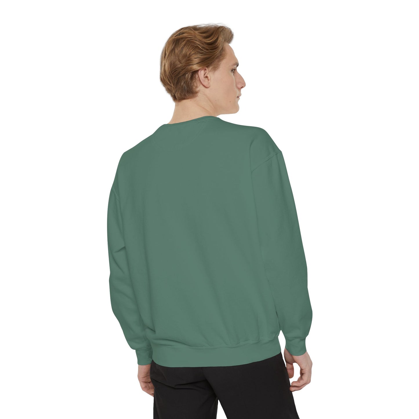 Guitar-Inspired Unisex Garment-Dyed Sweatshirt