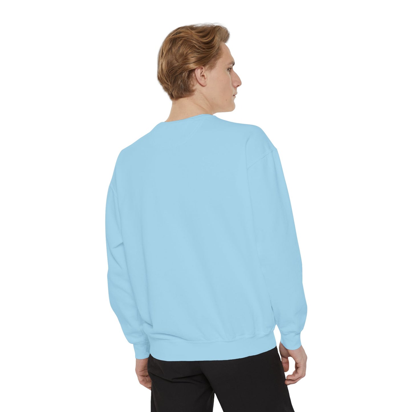 Guitar-Inspired Unisex Garment-Dyed Sweatshirt