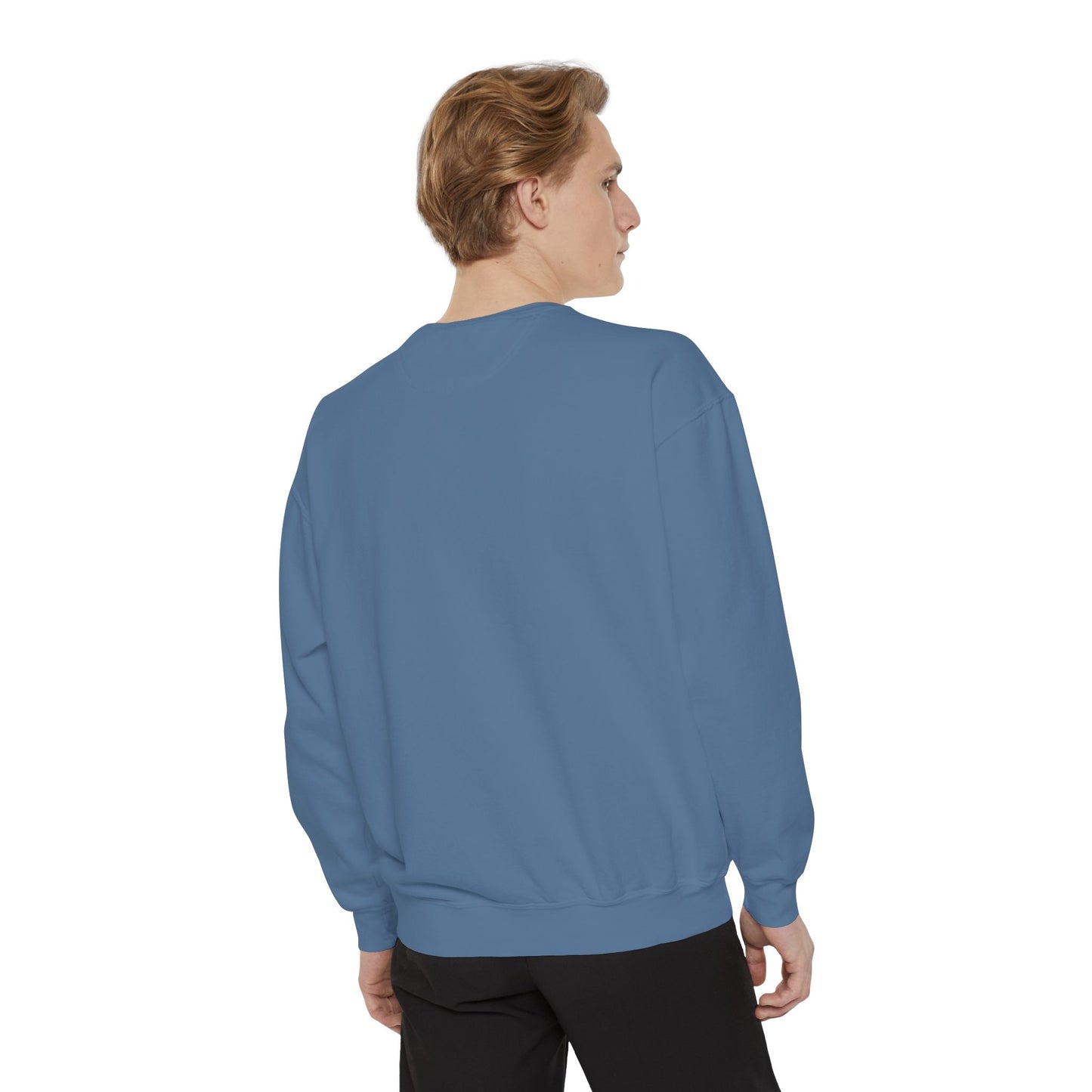 Guitar-Inspired Unisex Garment-Dyed Sweatshirt
