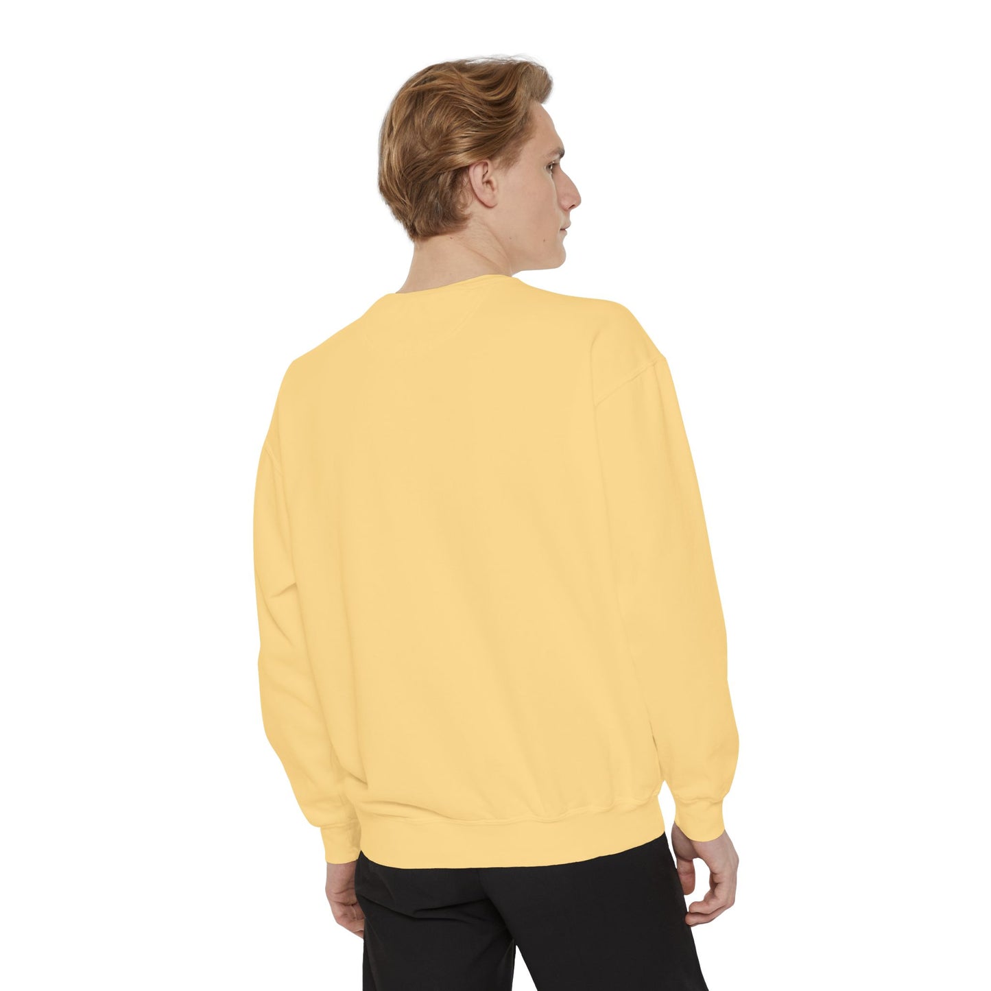Guitar-Inspired Unisex Garment-Dyed Sweatshirt