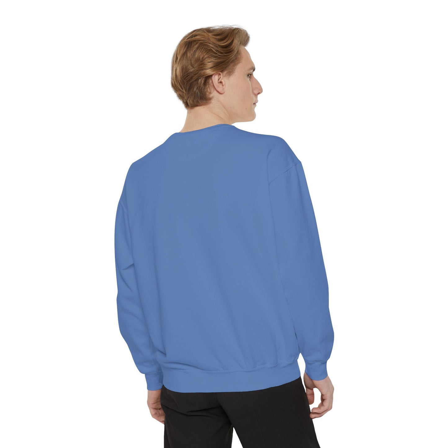Guitar-Inspired Unisex Garment-Dyed Sweatshirt