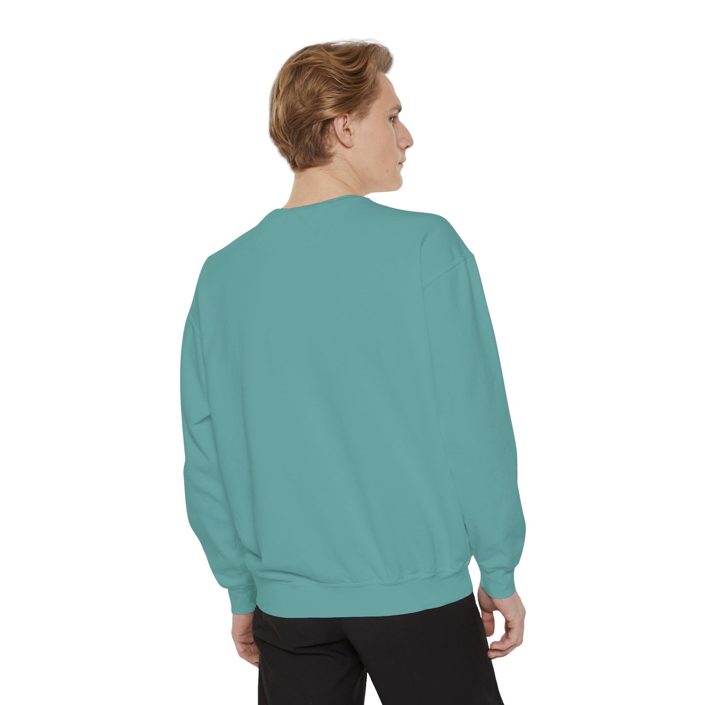 Guitar-Inspired Unisex Garment-Dyed Sweatshirt